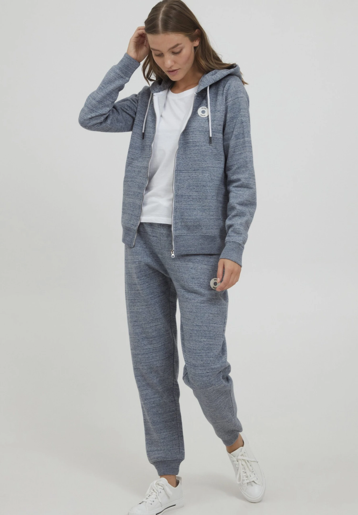 OXMO Oxhelna - Sudadera Con Cremallera - Total Eclipse Melange 4 OXMO Oxhelna - Sudadera Con Cremallera - Total Eclipse Melange - Imagen 2