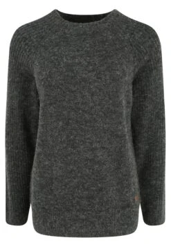 OXMO Oxgianna - Jersey De Punto - Dark Grey Melange -OXMO 0466b27462ba4bdbaa7e2ed0e5a13125