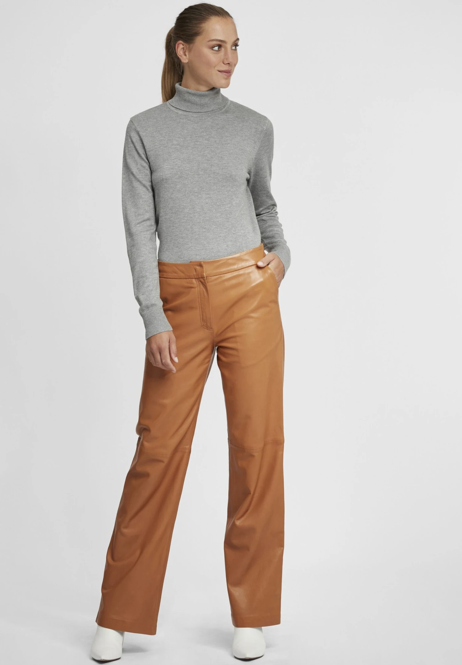 OXMO Oxwina - Jersey De Punto - Medium Grey Melange 4 OXMO Oxwina - Jersey De Punto - Medium Grey Melange - Imagen 2