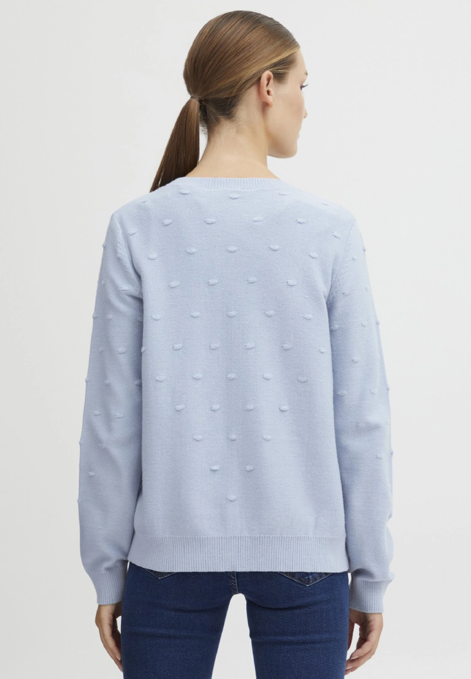 OXMO Oxkalotta - Chaqueta De Punto - Brunnera Blue 5 OXMO Oxkalotta - Chaqueta De Punto - Brunnera Blue - Imagen 3