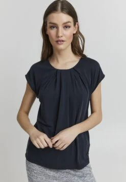 OXMO Bjalla - Camiseta Estampada - Darkblue