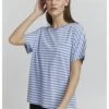 OXMO Oxsteffi - Camiseta Estampada - Bel Air Blue