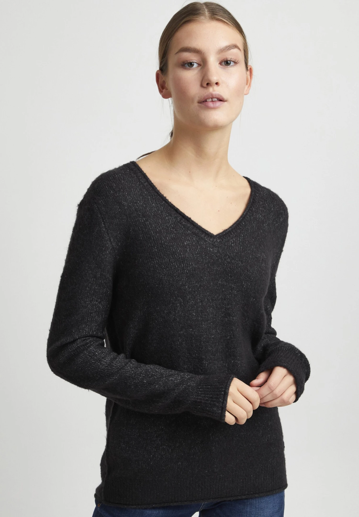 OXMO Oxilva - Jersey De Punto - Dark Grey Melange 3 OXMO Oxilva - Jersey De Punto - Dark Grey Melange
