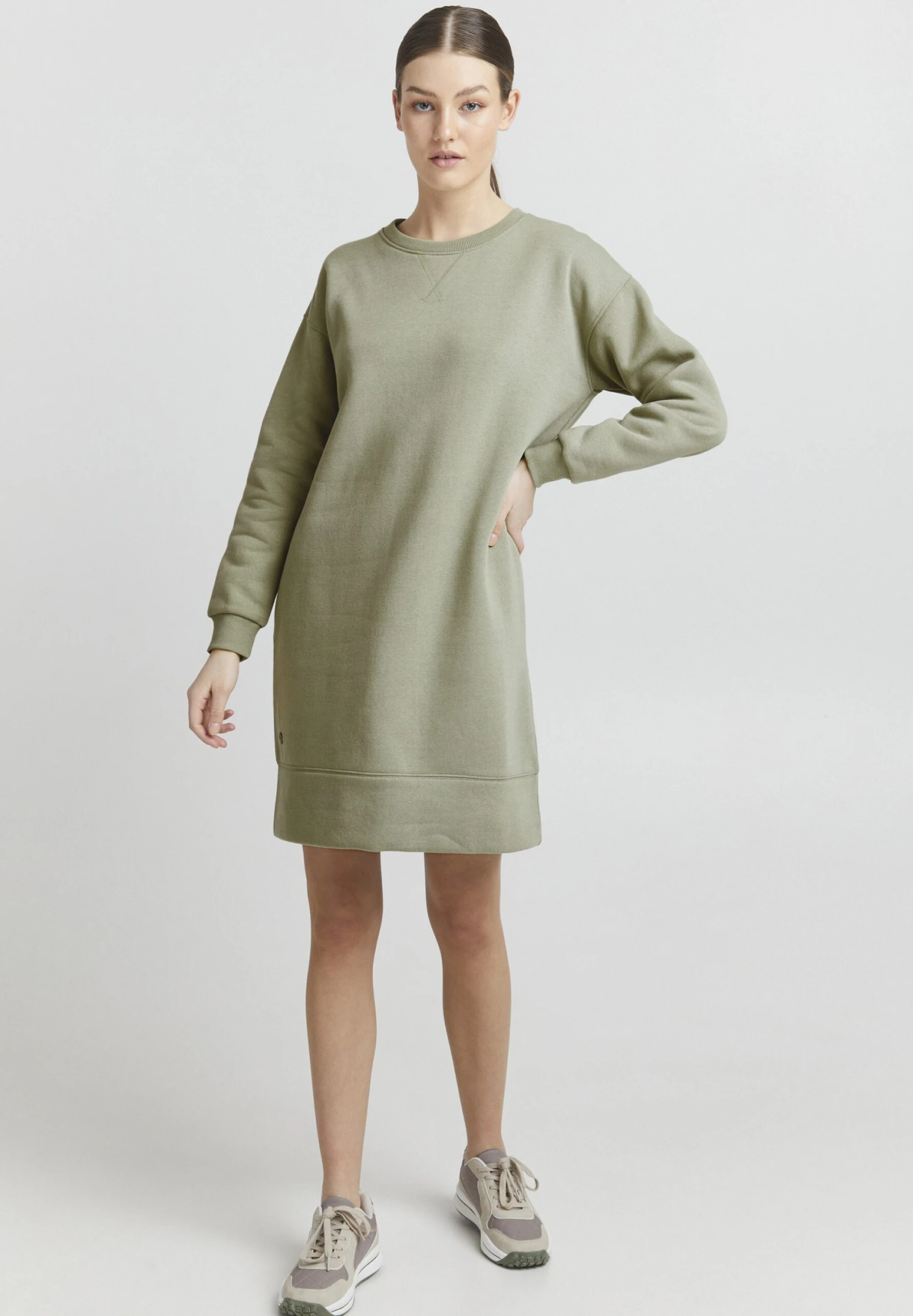 OXMO Holly - Vestido Informal - Seagrass 4 OXMO Holly - Vestido Informal - Seagrass - Imagen 2