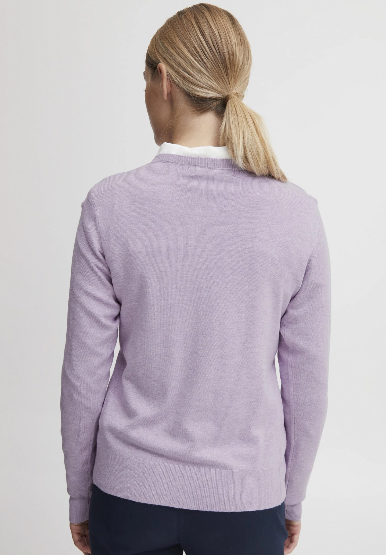 OXMO Oxhelene - Chaqueta De Punto - Purple Rose Melange 5 OXMO Oxhelene - Chaqueta De Punto - Purple Rose Melange - Imagen 3