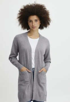 OXMO Oxritiana - Chaqueta De Punto - Mid Grey Melange
