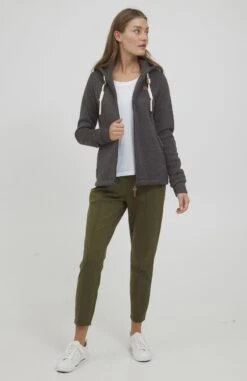 OXMO Oxthory - Sudadera Con Cremallera - True Black -OXMO 27fb37e80b564fd4a2266c0d73588885