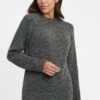 OXMO Oxgianna - Jersey De Punto - Dark Grey Melange