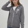 OXMO Oxhelna - Sudadera Con Cremallera - Pewter Melange