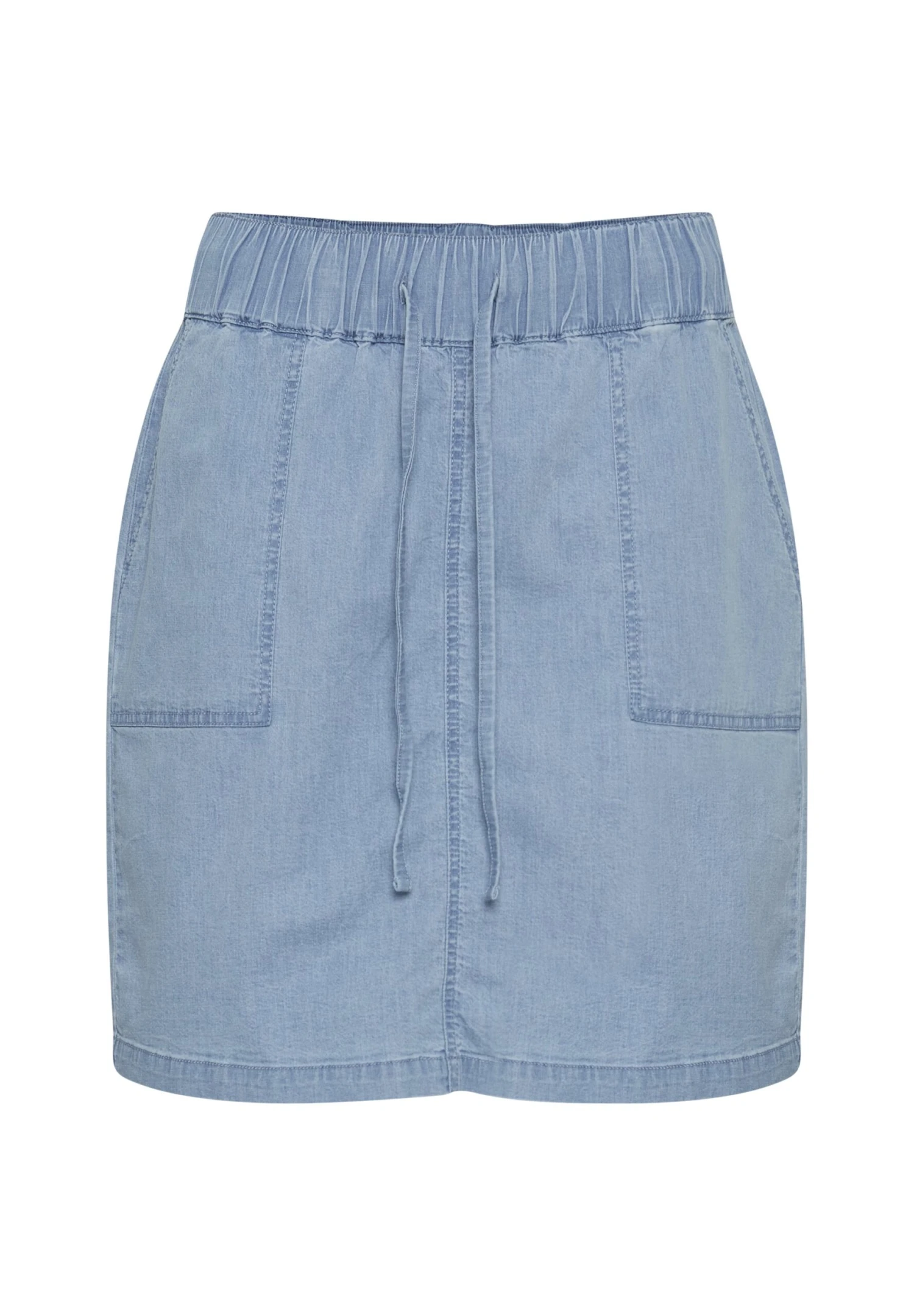 OXMO Oxlille - Falda Vaquera - Light Blue Denim 6 OXMO Oxlille - Falda Vaquera - Light Blue Denim - Imagen 5