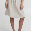 OXMO Lerke - Falda Acampanada - Oatmeal