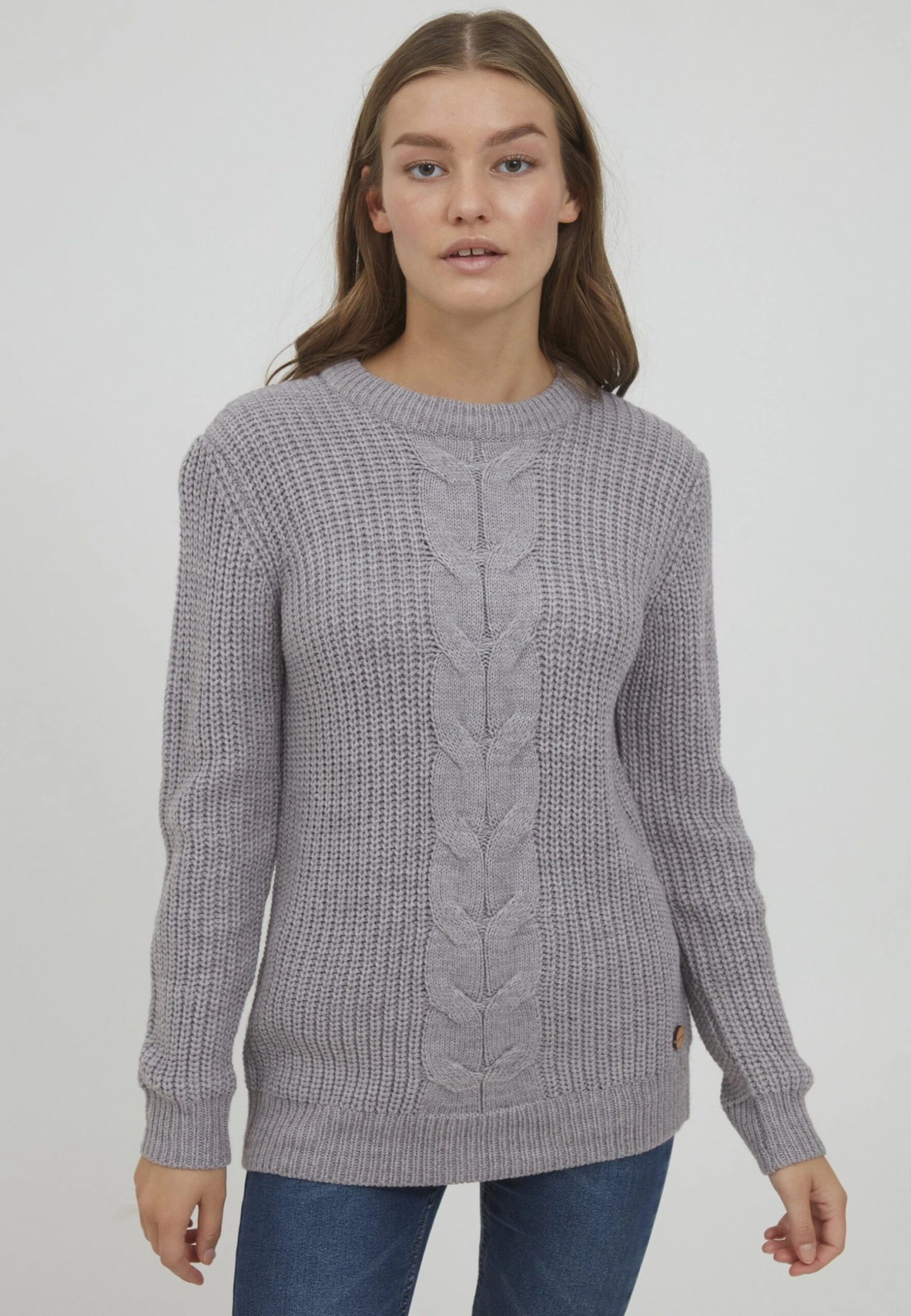 OXMO Oxnatasja - Jersey De Punto - Medium Grey Melange 3 OXMO Oxnatasja - Jersey De Punto - Medium Grey Melange
