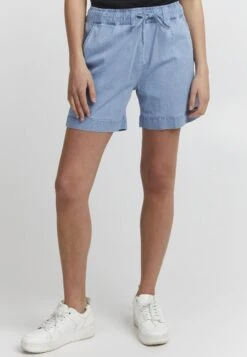 OXMO Oxlillith - Shorts Vaqueros - Light Blue Denim