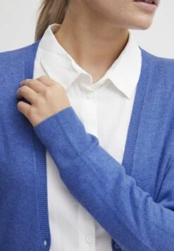 OXMO Oxhelene - Chaqueta De Punto - Strong Blue Melange -OXMO 39a6c17b1add4bc299be5642a13a9100