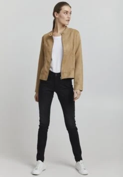 OXMO Peggy - Chaqueta De Cuero Sintético - Tannin -OXMO 5777d02aa8e34c56bc61dca1e1dd38e5