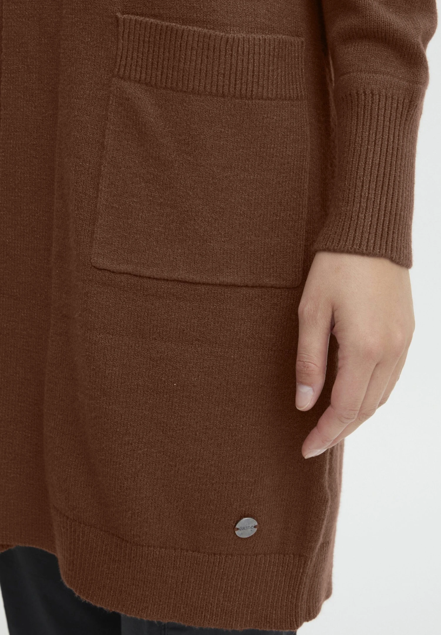 OXMO Oxritiana - Chaqueta De Punto - Brunette Melange 7 OXMO Oxritiana - Chaqueta De Punto - Brunette Melange - Imagen 5