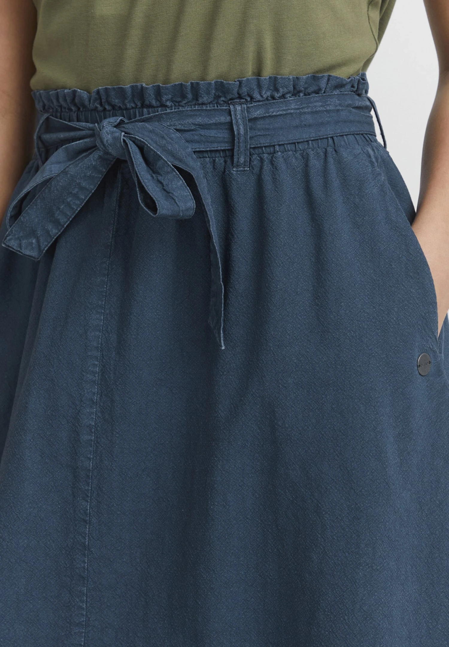 OXMO Lerke - Falda Acampanada - Insignia Blue 6 OXMO Lerke - Falda Acampanada - Insignia Blue - Imagen 4