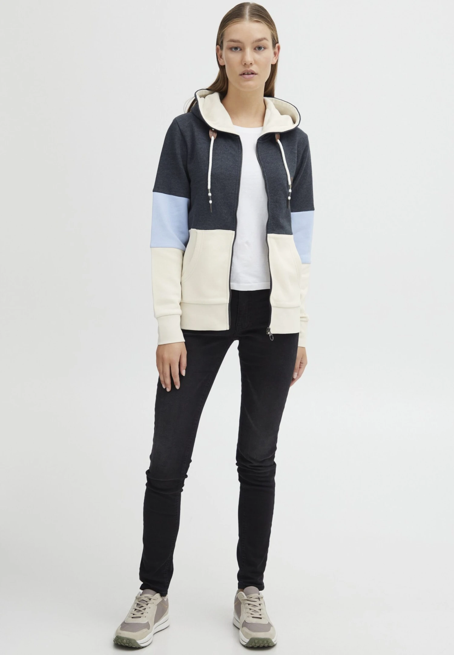 OXMO Kate - Sudadera Con Cremallera - Total Eclipse Melange 4 OXMO Kate - Sudadera Con Cremallera - Total Eclipse Melange - Imagen 2