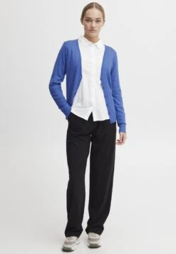 OXMO Oxhelene - Chaqueta De Punto - Strong Blue Melange -OXMO 67affad634cd4277badfd4c05d4cc961