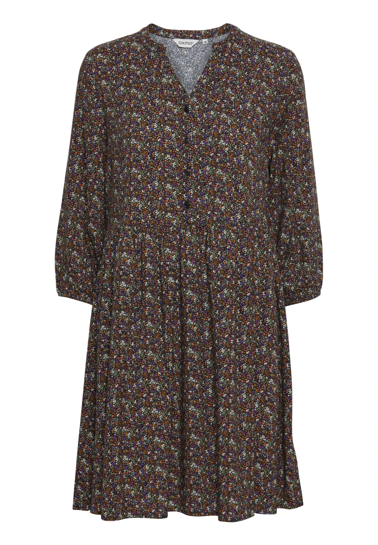 OXMO Vestido Informal - Burnt Orange Mix 7 OXMO Vestido Informal - Burnt Orange Mix - Imagen 5