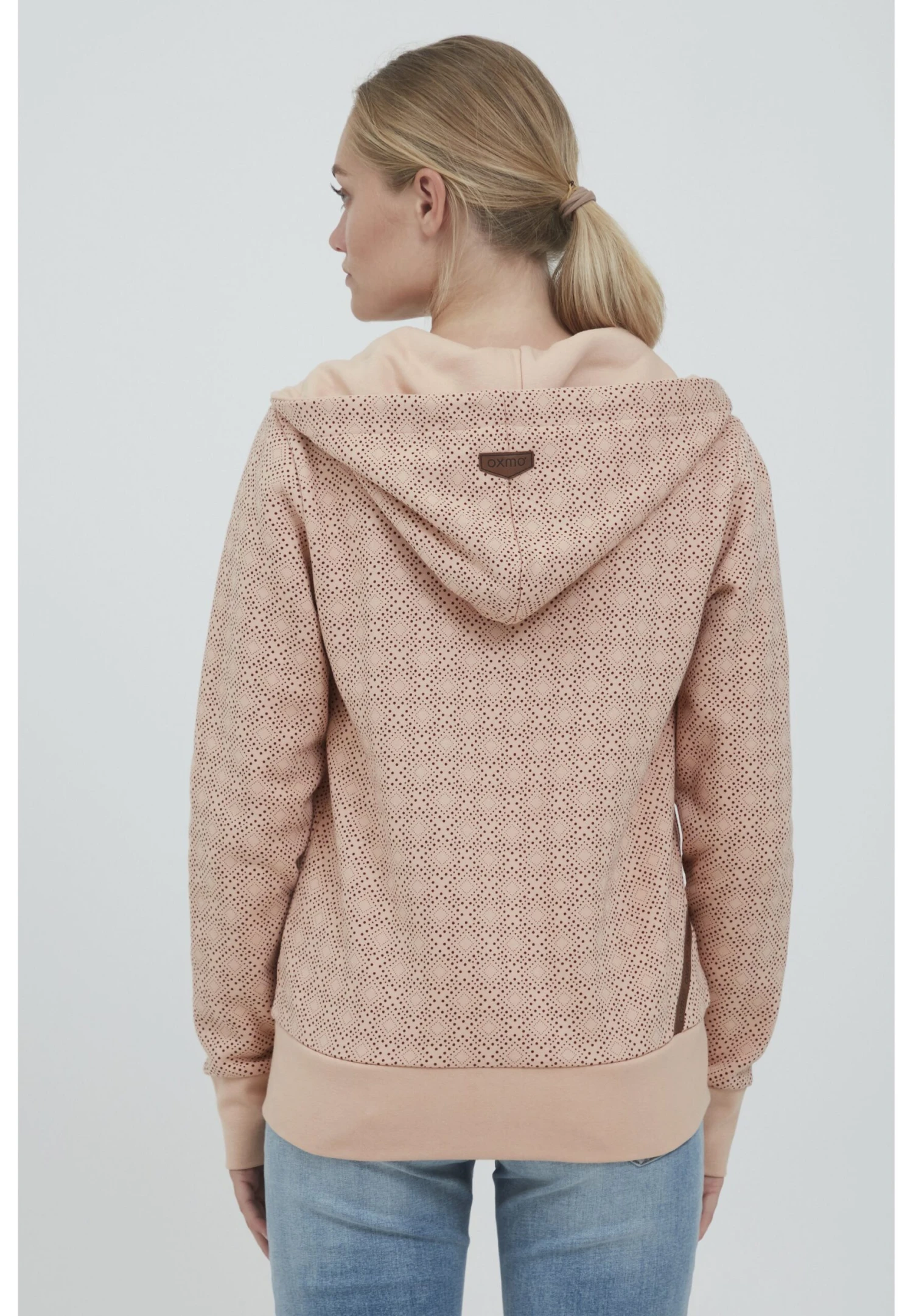 OXMO Vendela - Sudadera Con Cremallera - Rose Gold 5 OXMO Vendela - Sudadera Con Cremallera - Rose Gold - Imagen 3