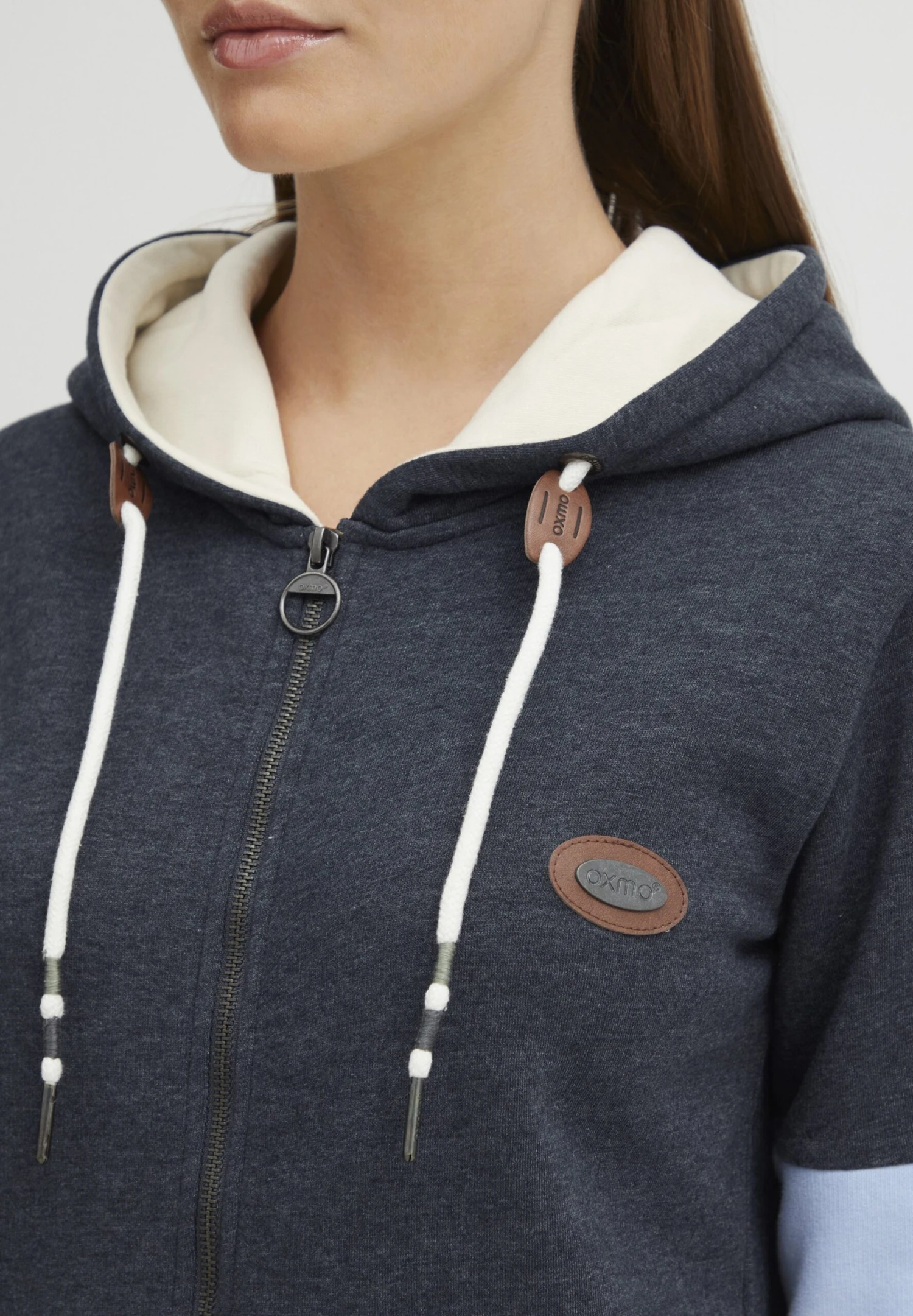 OXMO Kate - Sudadera Con Cremallera - Total Eclipse Melange 6 OXMO Kate - Sudadera Con Cremallera - Total Eclipse Melange - Imagen 4