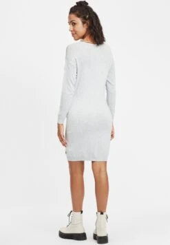 OXMO Oxella - Vestido De Punto - Lig Grey M -OXMO 7e48f97ff53b48eea8e9b0d52a3b92d1