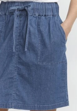 OXMO Oxlille - Falda Vaquera - Mid Blue Denim -OXMO 7ff7866cdfc84db18ded78d8ca2ea759