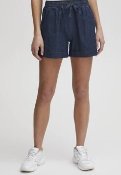 OXMO Oxlillith - Shorts Vaqueros - Dark Blue Denim