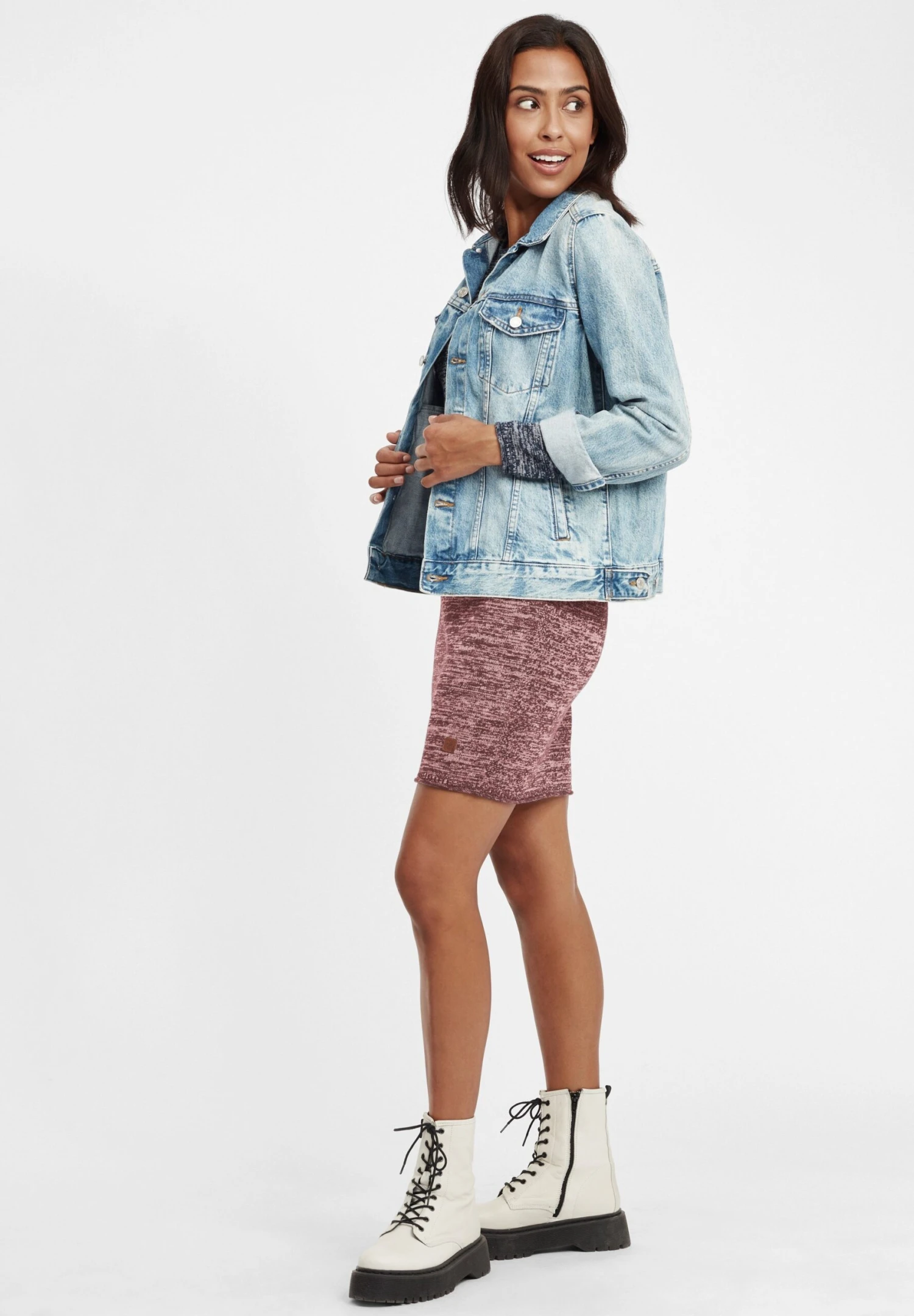 OXMO Oxdanielle - Vestido De Punto - Andorra Red 4 OXMO Oxdanielle - Vestido De Punto - Andorra Red - Imagen 2