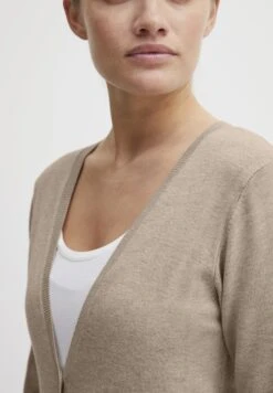 OXMO Oxhelene - Chaqueta De Punto - Cement Melange -OXMO 91b7689194224e3eb65336587b88af1c