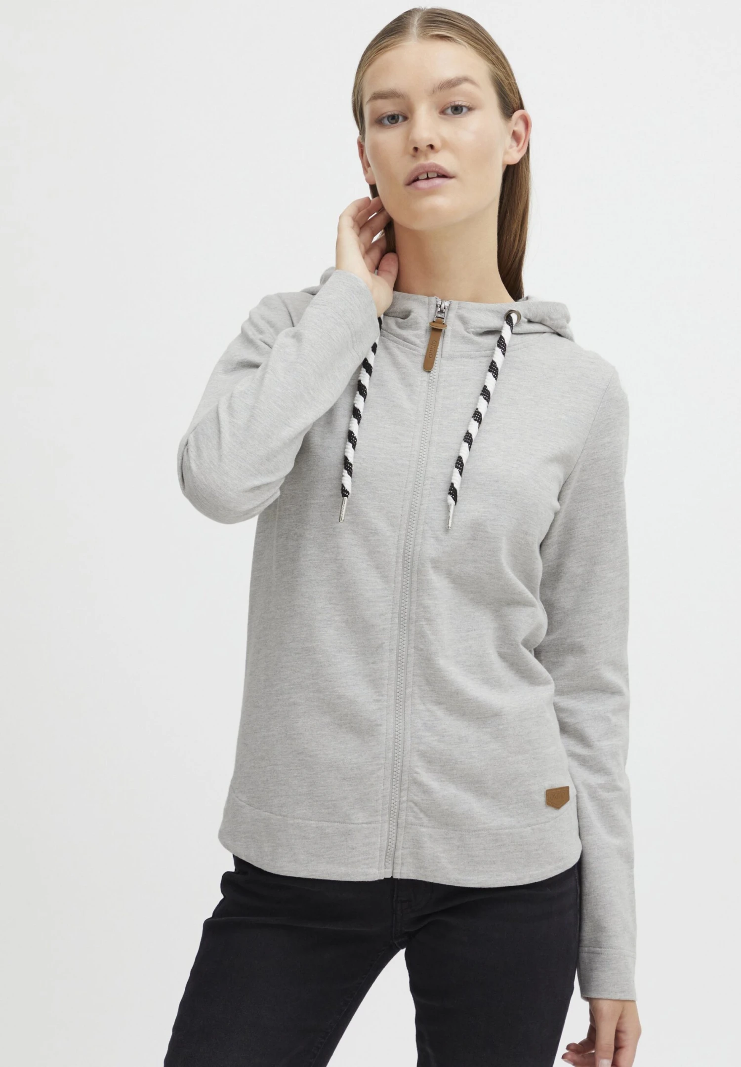 OXMO Oxwanda - Sudadera Con Cremallera - Oyster Grey Melange 3 OXMO Oxwanda - Sudadera Con Cremallera - Oyster Grey Melange