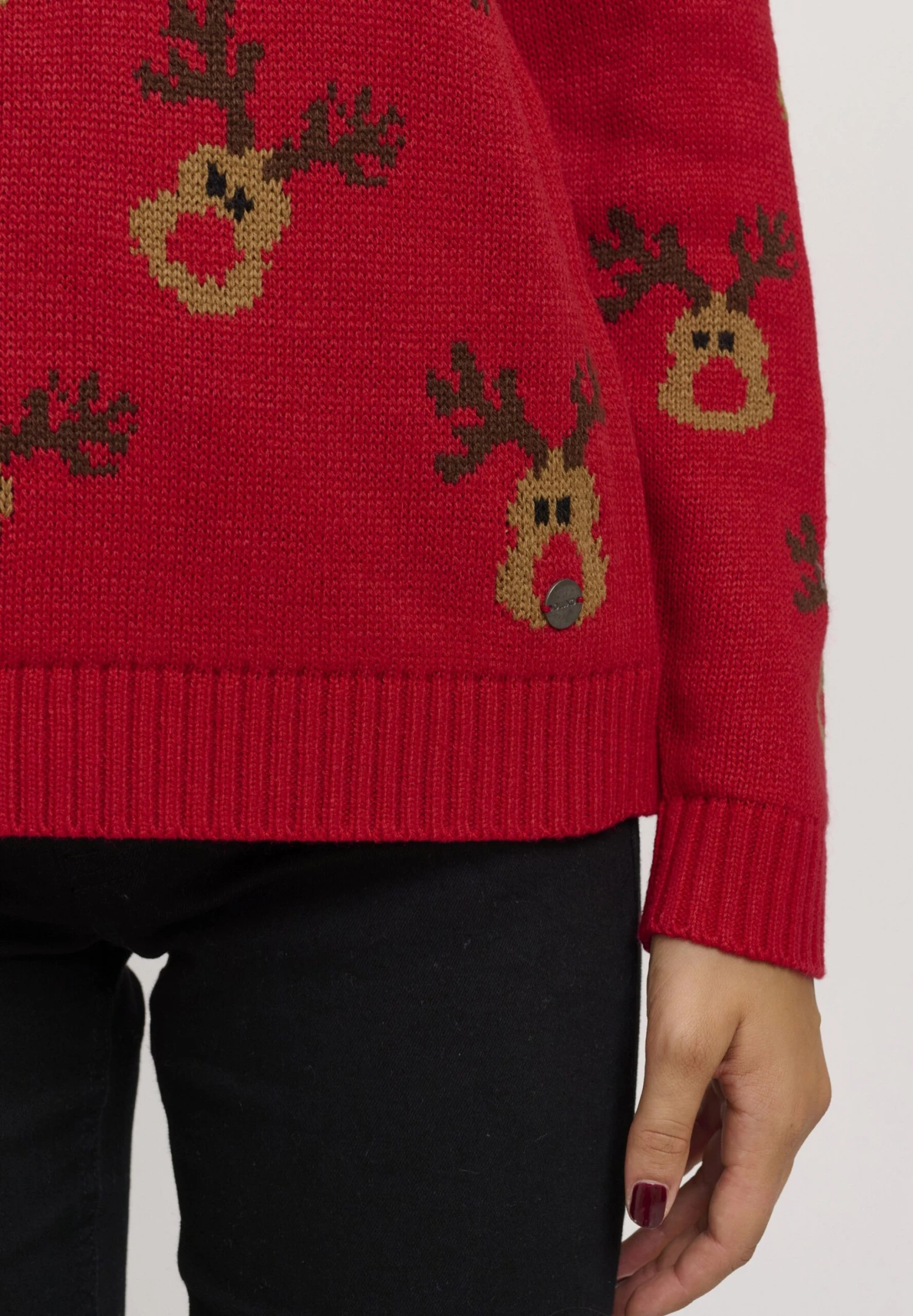 OXMO Oxchristel - Jersey De Punto - Chinese Red 7 OXMO Oxchristel - Jersey De Punto - Chinese Red - Imagen 5