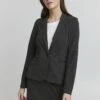 OXMO Aenne - Blazer - Medium Grey Melange