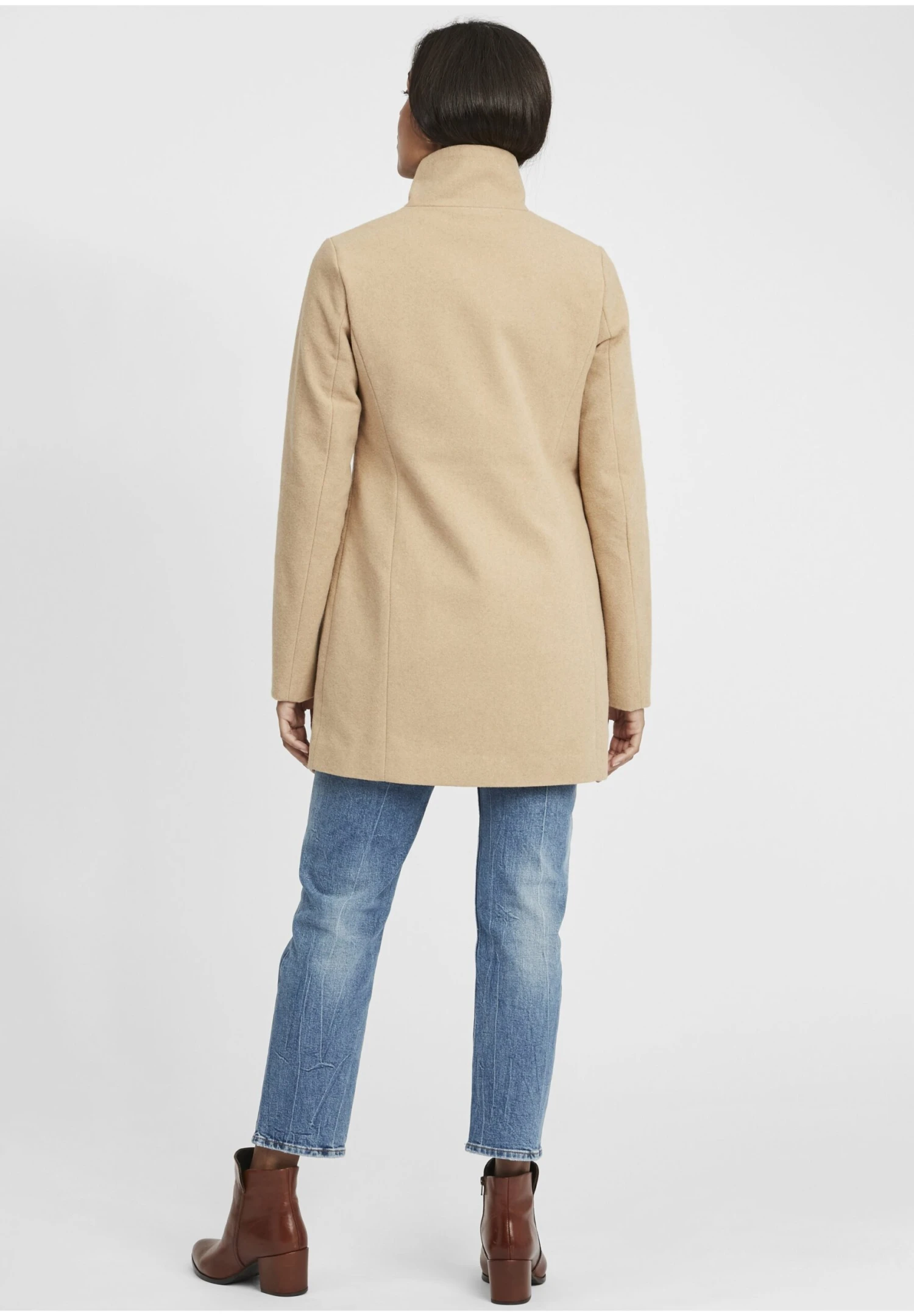 OXMO Oxhermy - Abrigo Clásico - Dune Melange 5 OXMO Oxhermy - Abrigo Clásico - Dune Melange - Imagen 3