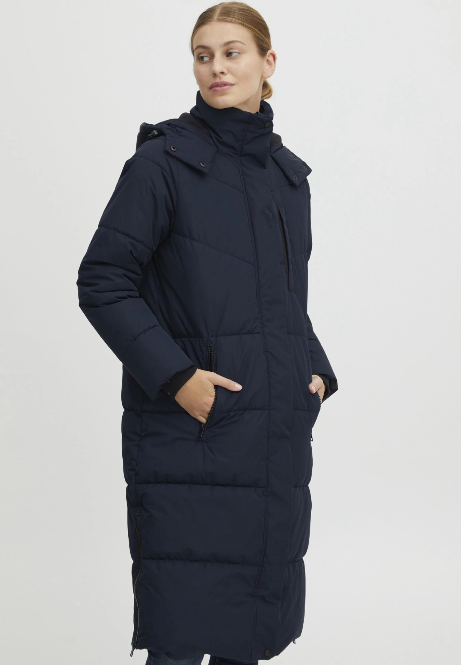 OXMO Oxjulie - Abrigo De Invierno - Insignia Blue 3 OXMO Oxjulie - Abrigo De Invierno - Insignia Blue