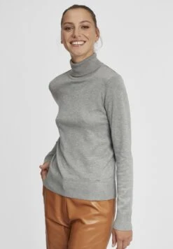 OXMO Oxwina - Jersey De Punto - Medium Grey Melange