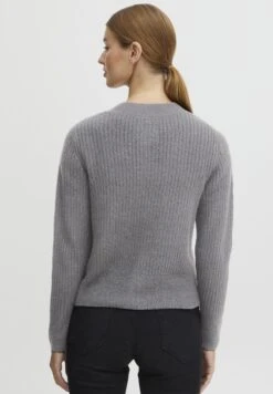 OXMO Oxnorene - Chaqueta De Punto - Mid Grey Melange -OXMO a6e2969365e24d319557fbb074c27c82