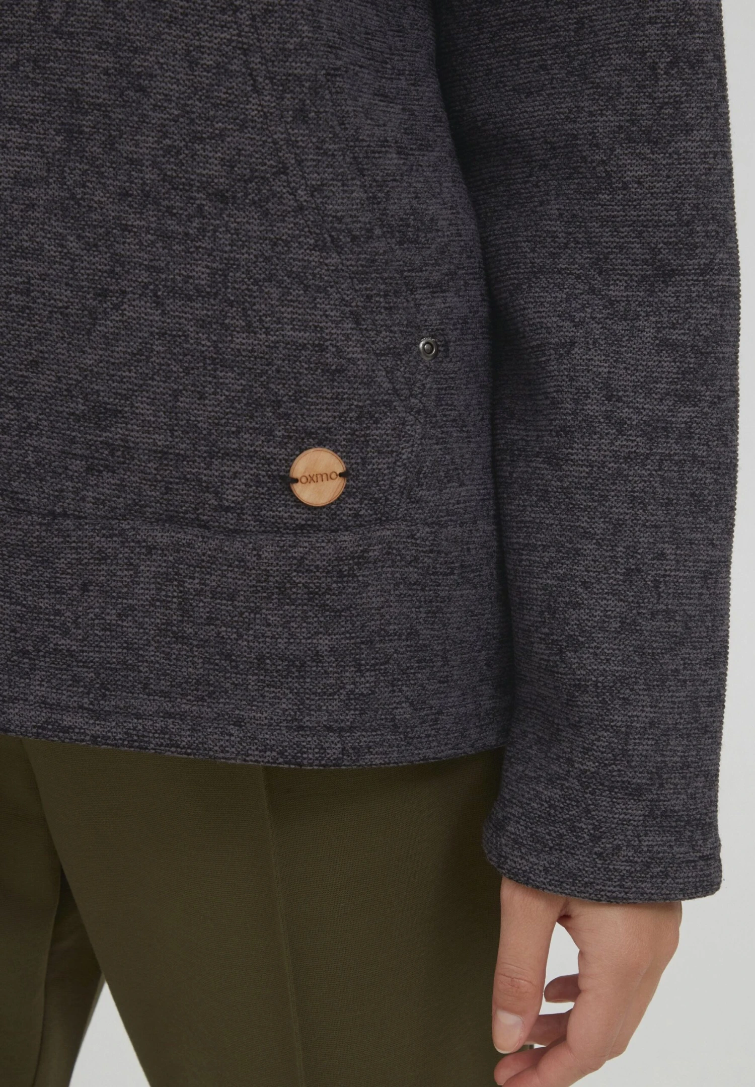 OXMO Oxfia - Sudadera Con Cremallera - Black 7 OXMO Oxfia - Sudadera Con Cremallera - Black - Imagen 5