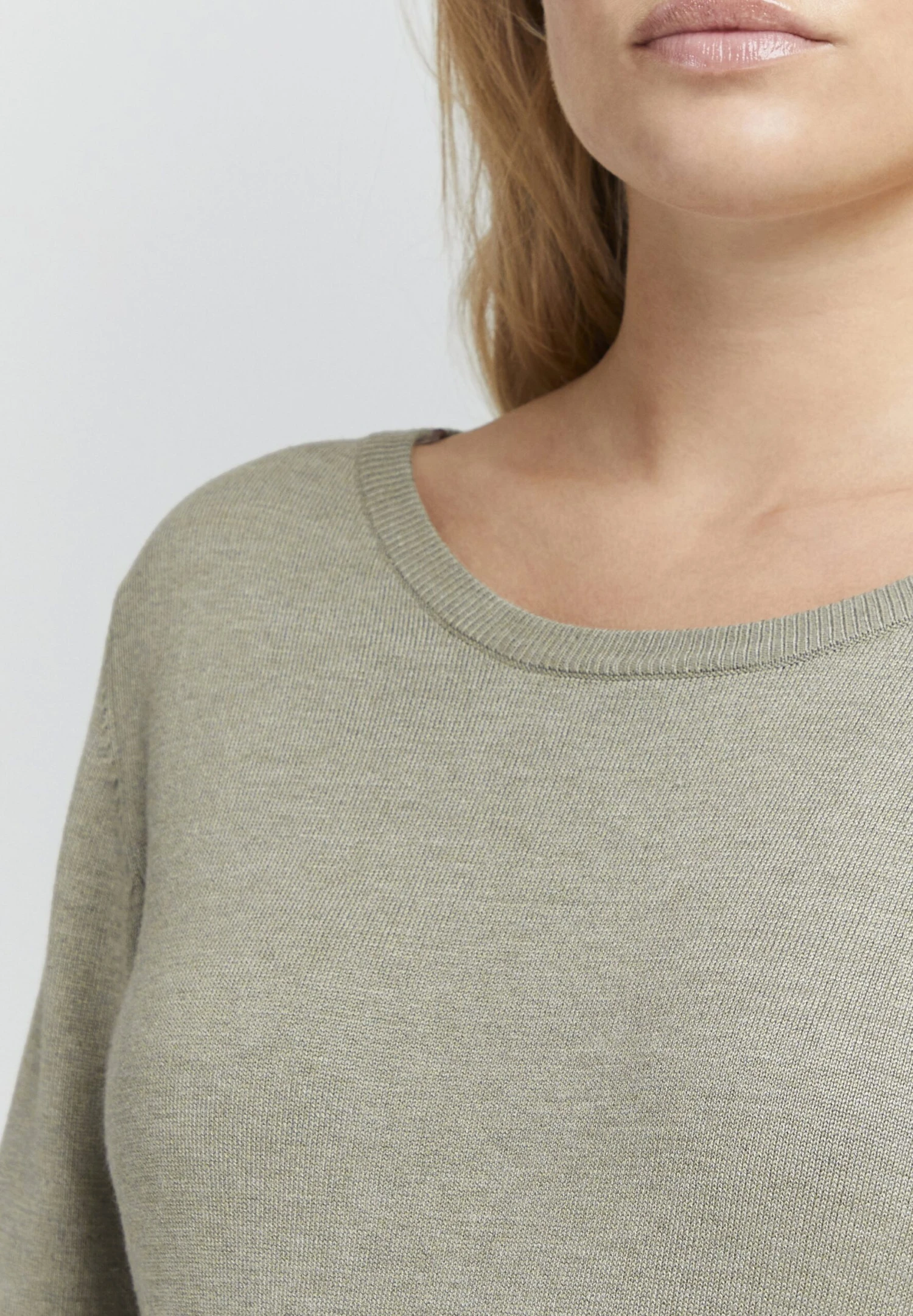 OXMO Oxedda - Jersey De Punto - Seagrass Melange 6 OXMO Oxedda - Jersey De Punto - Seagrass Melange - Imagen 4