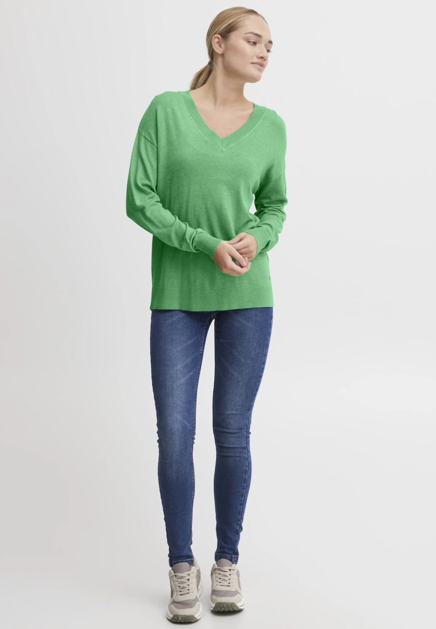 OXMO Oxhelle - Jersey De Punto - Ming Green Melange 4 OXMO Oxhelle - Jersey De Punto - Ming Green Melange - Imagen 2