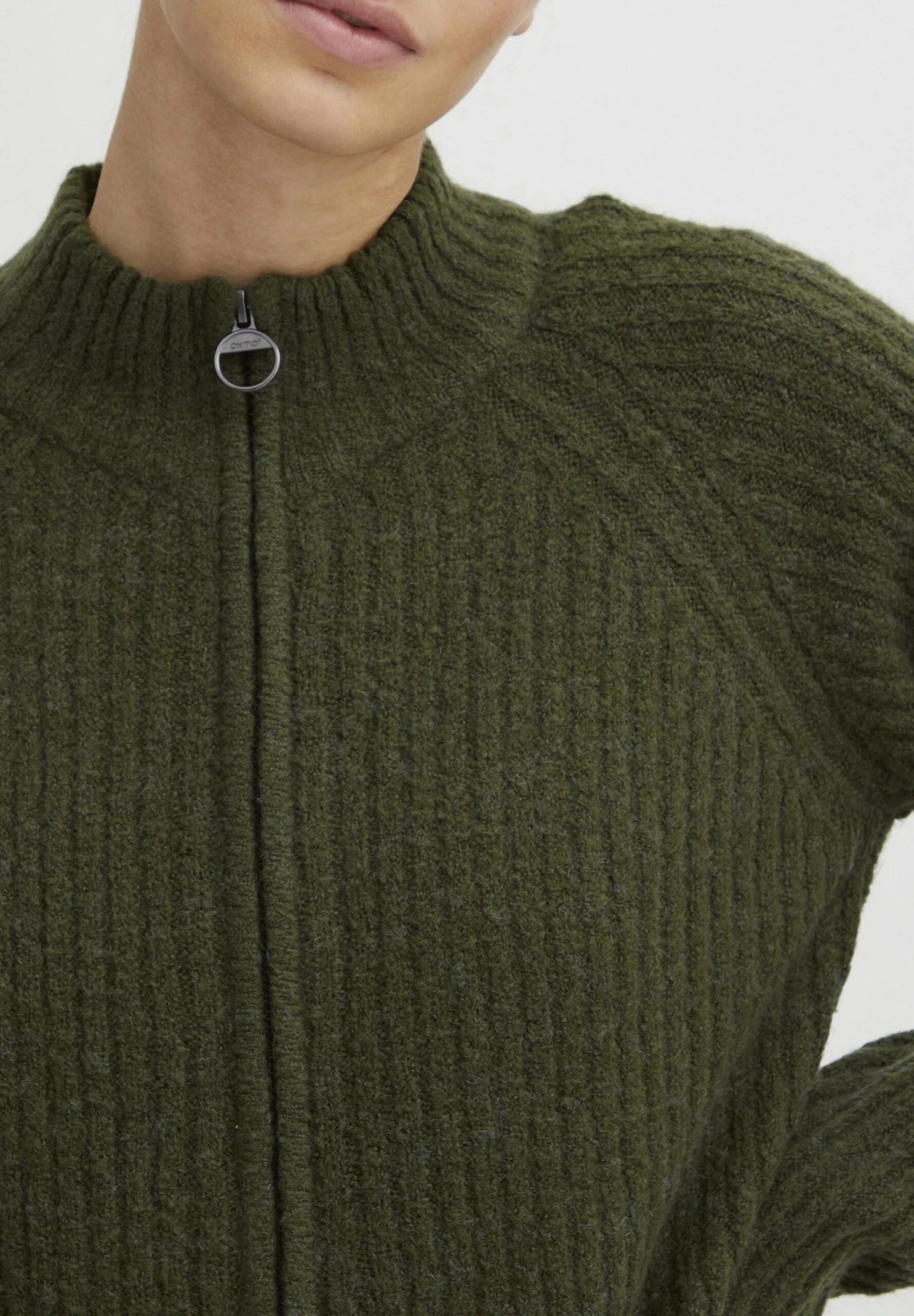 OXMO Sal - Chaqueta De Punto - Rifle Green Melange 7 OXMO Sal - Chaqueta De Punto - Rifle Green Melange - Imagen 5