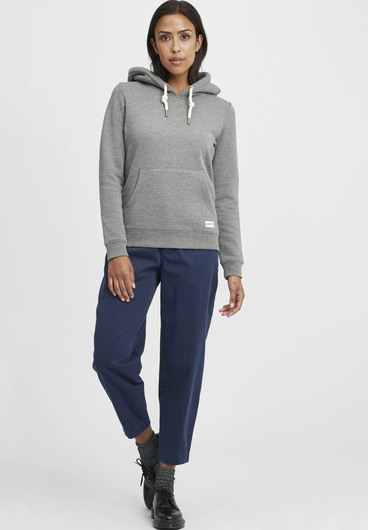 OXMO Oxbinna - Jersey Con Capucha - Grey Melange 4 OXMO Oxbinna - Jersey Con Capucha - Grey Melange - Imagen 2