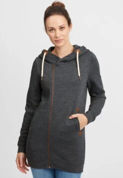 OXMO Oxvicky - Sudadera Con Cremallera - Dar Grey M