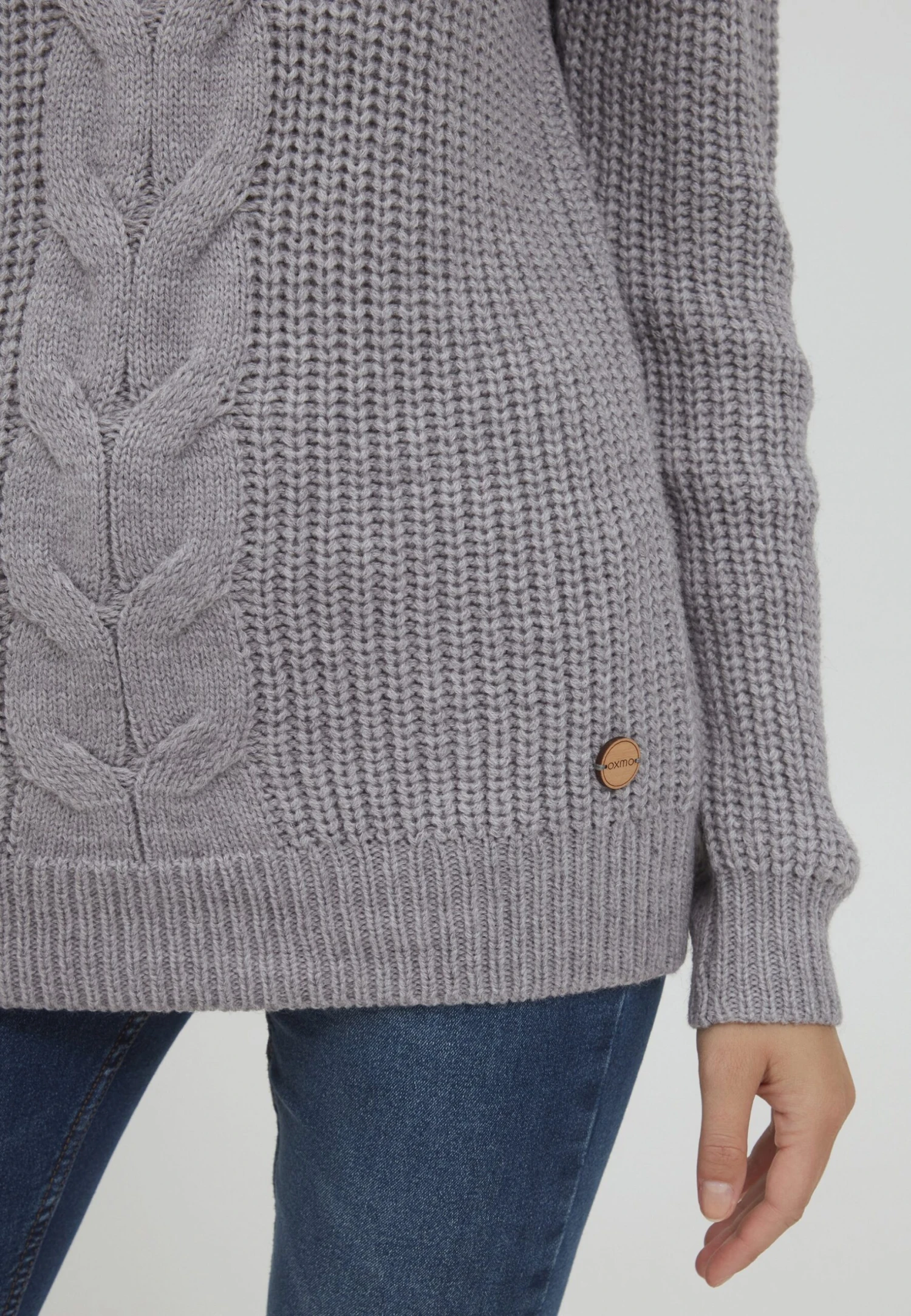 OXMO Oxnatasja - Jersey De Punto - Medium Grey Melange 6 OXMO Oxnatasja - Jersey De Punto - Medium Grey Melange - Imagen 4