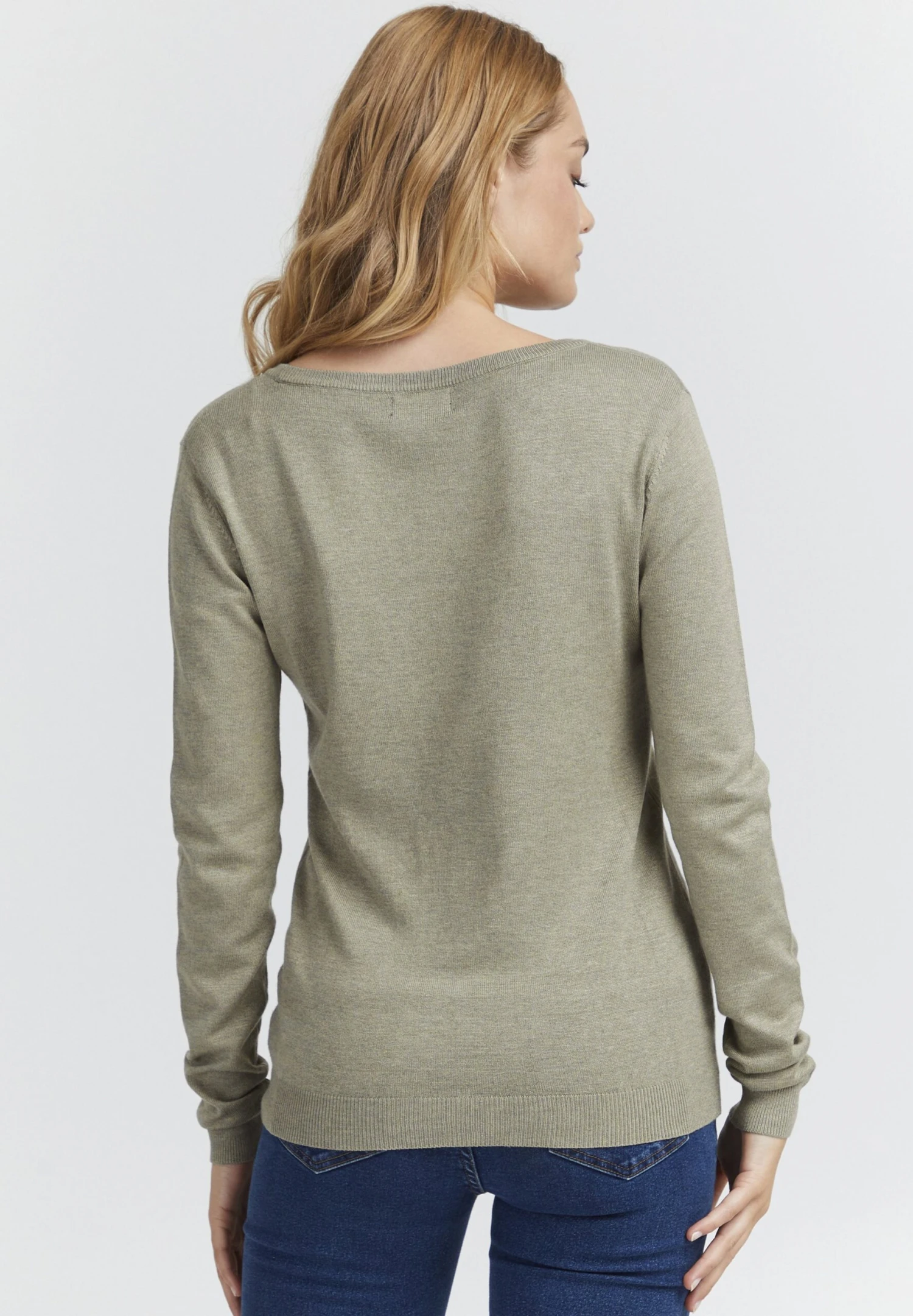 OXMO Oxedda - Jersey De Punto - Seagrass Melange 5 OXMO Oxedda - Jersey De Punto - Seagrass Melange - Imagen 3