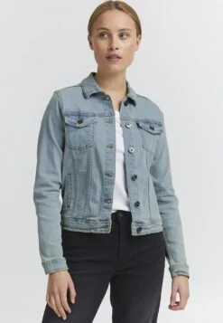 OXMO Oxfria - Chaqueta Vaquera - Light Blue Denim