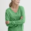 OXMO Oxhelle - Jersey De Punto - Ming Green Melange