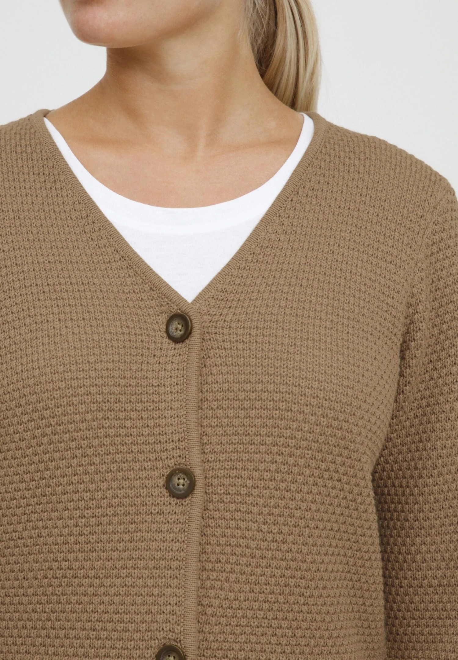 OXMO Oxhelga - Chaqueta De Punto - Kelp 6 OXMO Oxhelga - Chaqueta De Punto - Kelp - Imagen 4