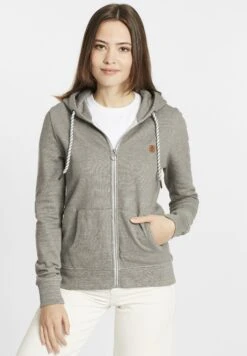 OXMO Celia - Sudadera Con Cremallera - Medium Grey Melange